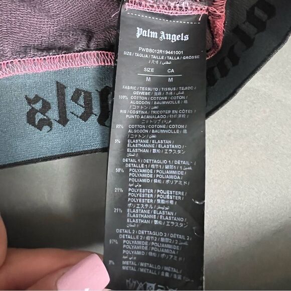 Palm Angels Purple Cropped Hoodie - Picture 7 of 8